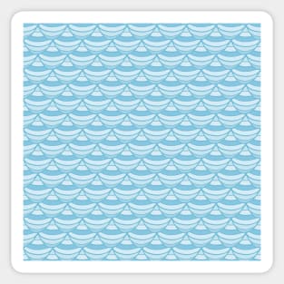 Underwater pattern #10 blue Sticker